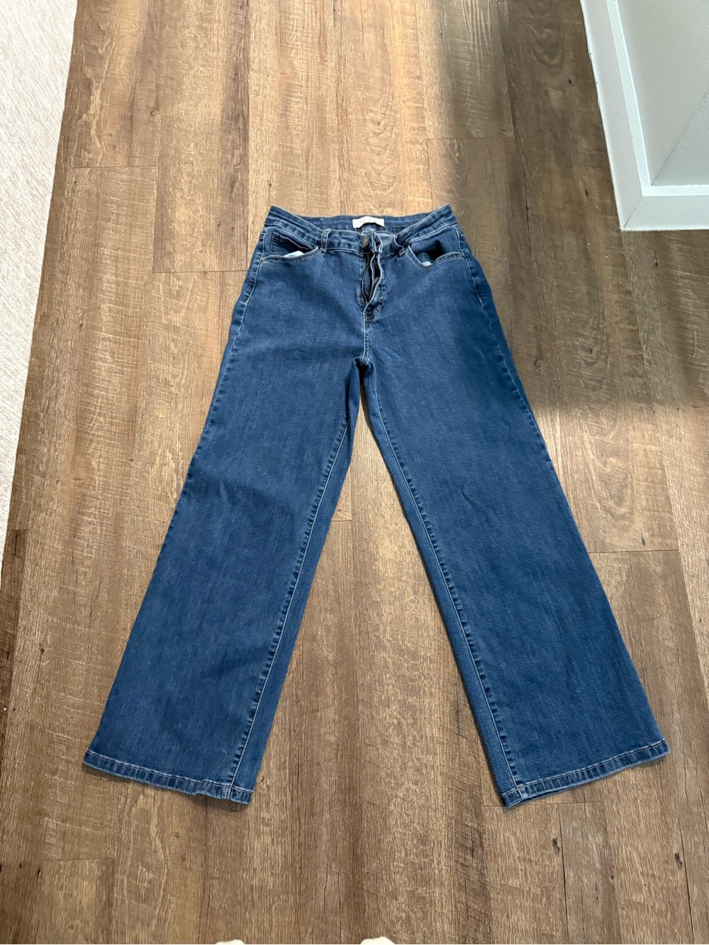 Charlies Dark Blue Wide-Leg Jeans
